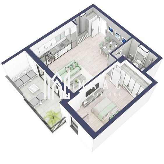 Apartament cu 2 camere în Turnișor