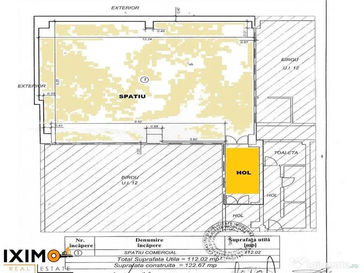Spațiu comercial, de 120 mp, în Central