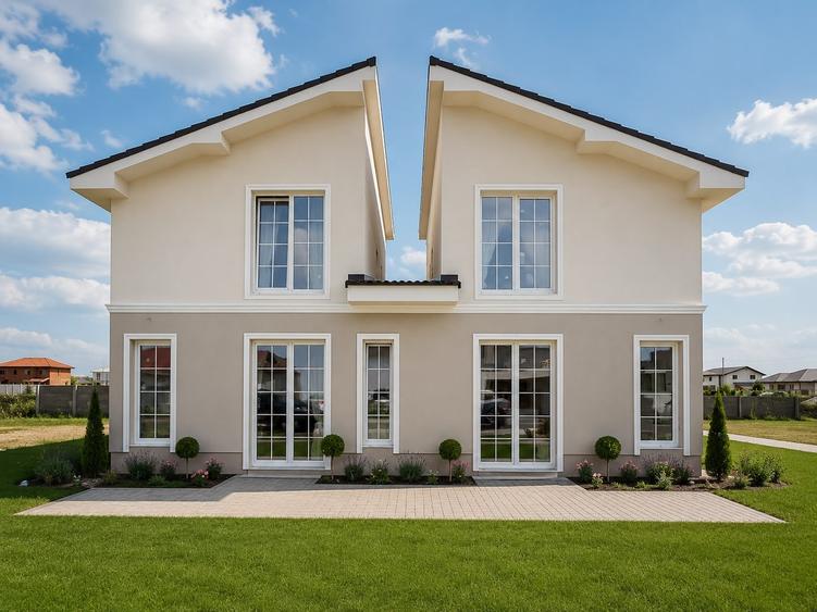 Duplex cu 4 camere cu Canalizare în Moșnița Nouă
