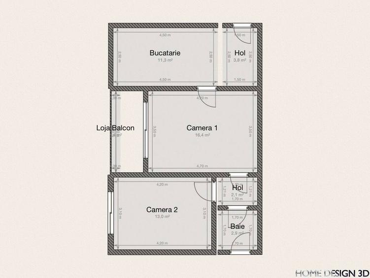 Apartament cu 2 camere etaj intermediar, finisat modern, mobilat si utilat, zona Gr.Alexandrescu - 1