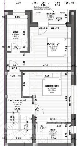 Duplex cu 4 camere cu Canalizare în Dâmbul Rotund