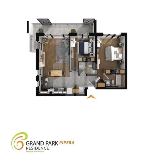 Apartament cu 3 camere decomandat, mobilat în Pipera