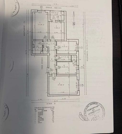 Apartament cu 4 camere decomandat în Central