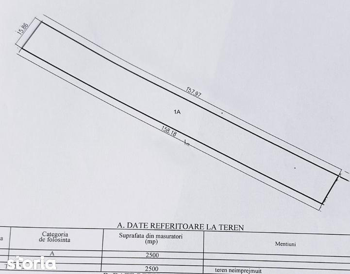 Teren de vanzare Dragomoresti Deal, Str. Bujorului, 2500 mp, utilitati - 1