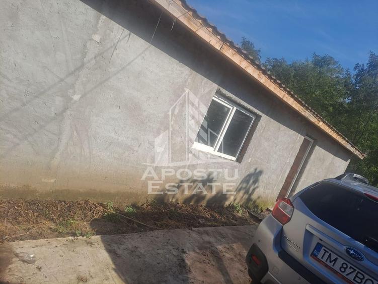 Casă individuală cu 2 camere cu Canalizare în Cruceni
