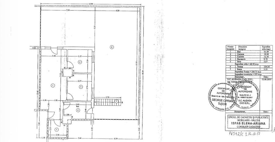 Apartament cu 3 camere în Central