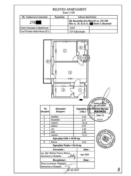Apartament cu 2 camere semidecomandat, mobilat în Titan