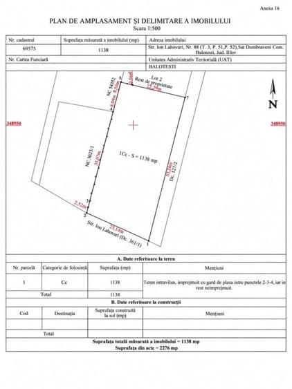 Teren Construcții intravilan de 1138 mp, în Dumbrăveni