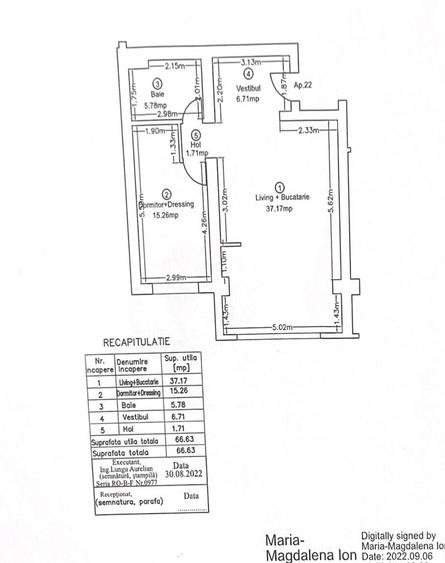 Apartament cu 2 camere decomandat, mobilat în Pipera