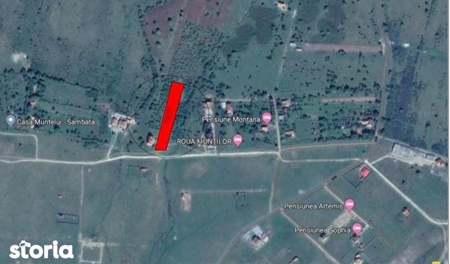 Teren de 4542 mp, în Sâmbăta de Sus
