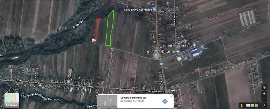 Teren de 12775 mp, în Brâncoveanu