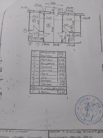 Apartament cu 2 camere semidecomandat în P-ța Muncii