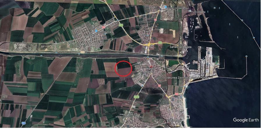 Teren Construcții extravilan de 50000 mp, în Agigea