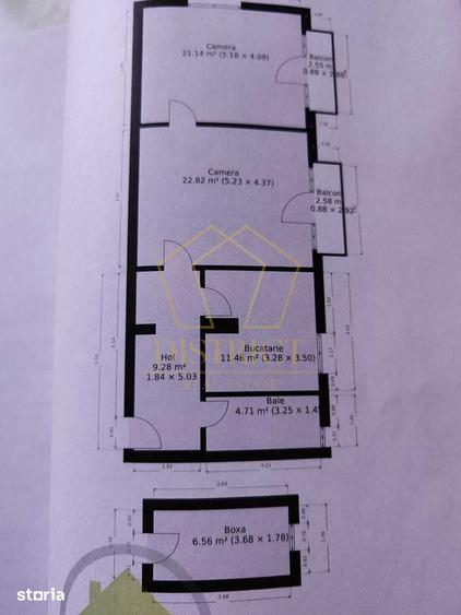 Apartament cu 2 camere, mobilat în Medicină