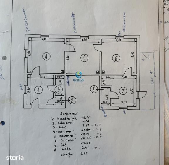 Apartament cu 3 camere în Schei