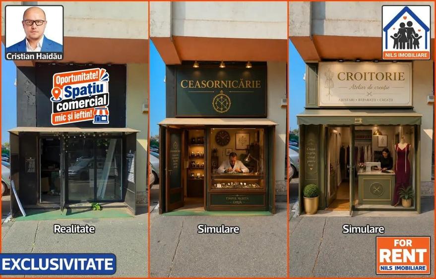 Spațiu comercial, de 5 mp, în Ștefan cel Mare