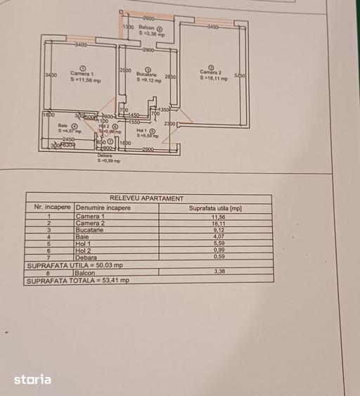 Apartament cu 2 camere decomandat în Fabric