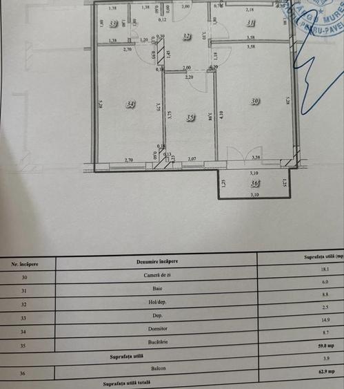 Apartament cu 2 camere decomandat în Exterior Vest