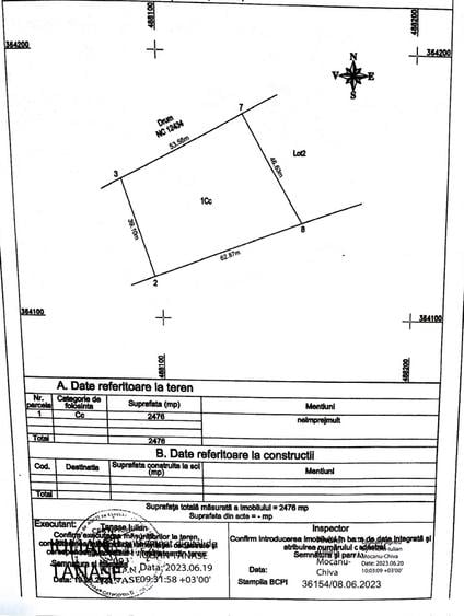 Teren Construcții intravilan de 1776 mp, în Albota