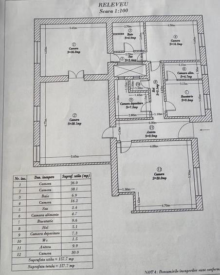 Apartament cu 4 camere decomandat în Odobescu