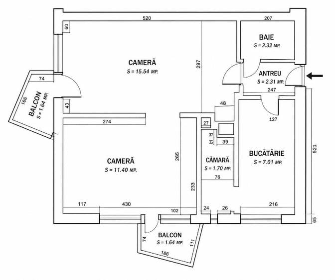 APARTAMENT 2 CAMERE ULTRACENTRAL – PARCUL 1 DECEMBRIE, ORADEA! 🌳 - 11