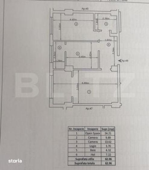 Apartament cu 3 camere decomandat în Valea Lupului