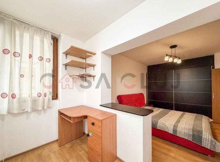 Apartament cu 3 camere decomandat, mobilat în Plopilor