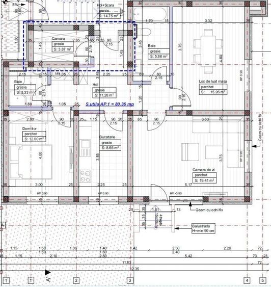 Apartament cu 3 camere decomandat în Central