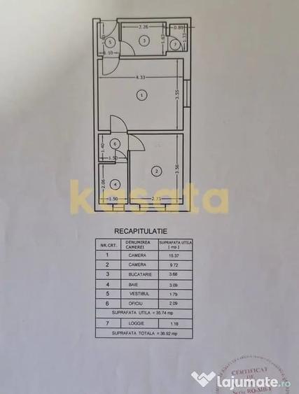 2 camere I Sos Salaj I 37 mp I centrala proprie - Bucuresti (Bucuresti-Ilfov) - 4