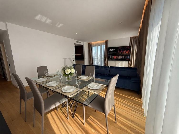 Apartament cu 4 camere, mobilat în Herăstrău