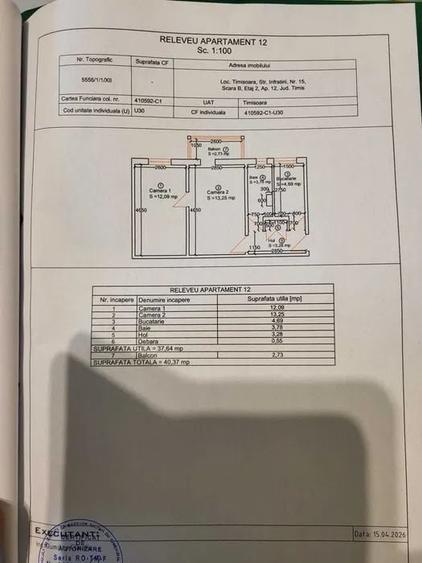 Apartament cu 2 camere semidecomandat, mobilat în Badea Cârțan
