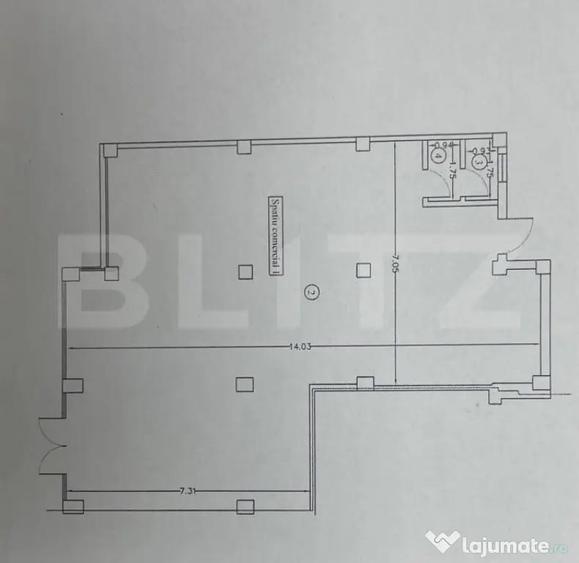 Spațiu comercial, de 112 mp, în George Enescu