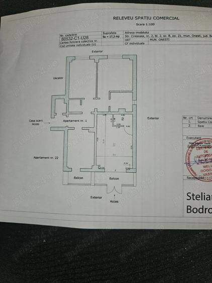 Spațiu comercial, de 23 mp, în Central