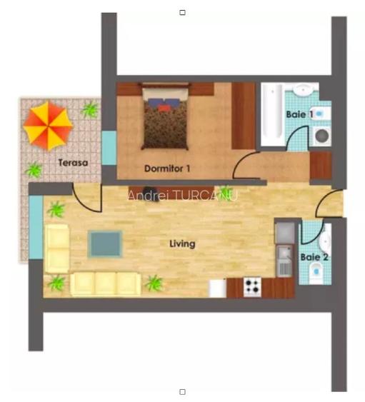 2 camere TITAN Edenia bloc 2009 proprietar
