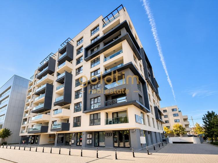 Apartament cu 2 camere semidecomandat, mobilat în Pipera