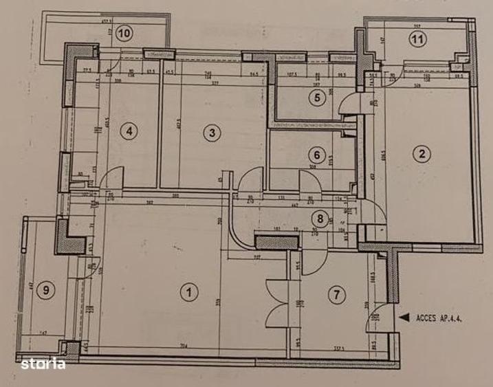 Apartament cu 3 camere decomandat în Herăstrău