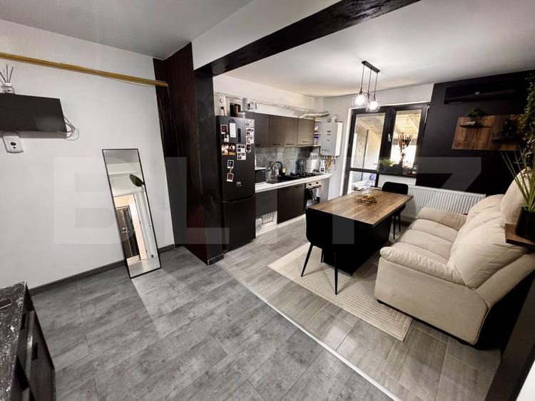 Apartament cu 2 camere decomandat, mobilat în Exterior Est