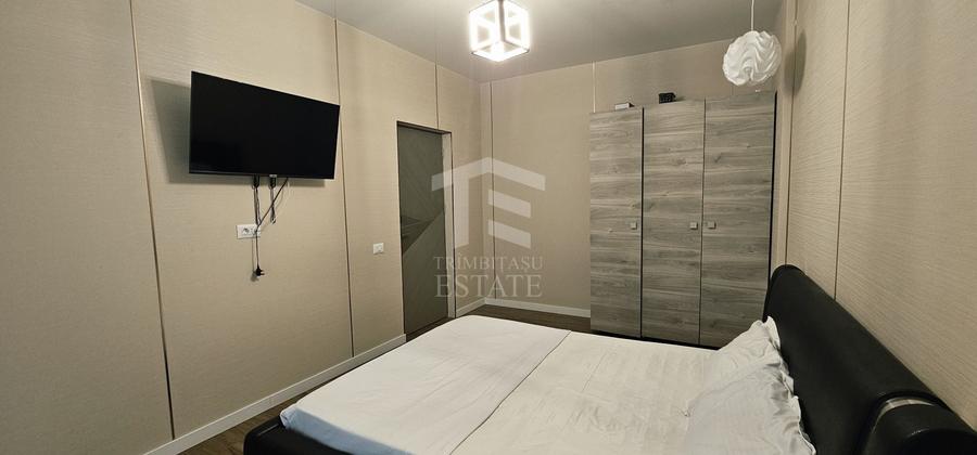 Apartament cu 2 camere semidecomandat, mobilat în Central