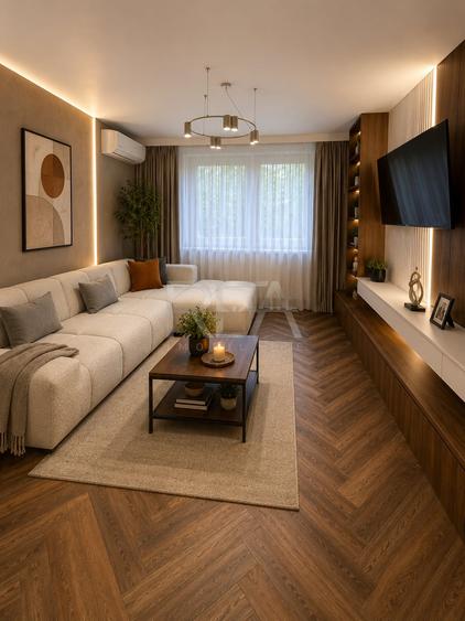 Apartament cu 3 camere semidecomandat, mobilat în Ștefan cel Mare