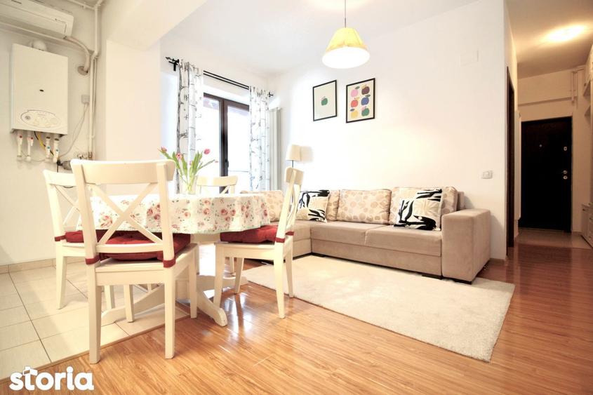 Apartament cu 3 camere, mobilat în Bucureștii Noi
