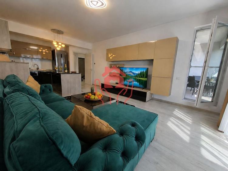 SISESTI-2 camere mobilate, 2 bai, terasa cu vedere lac, bloc boutique, parcare! - 3