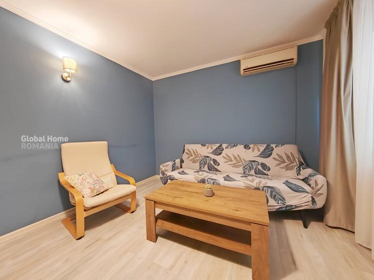 Apartament cu 2 camere semidecomandat, mobilat în Tineretului