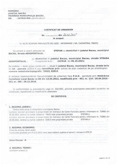 Teren de 17000 mp, în Vest