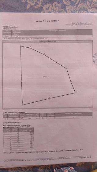 Teren agricol intravilan de 780 mp, în Mocești