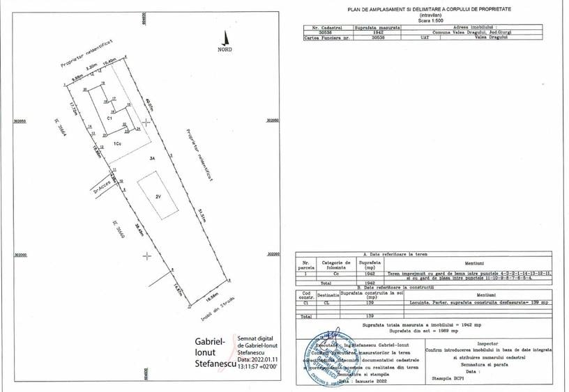 Casă cu 3 camere cu Teren 1942 Mp în Central