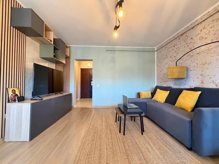 Apartament cu 2 camere semidecomandat, mobilat în Sânpetru