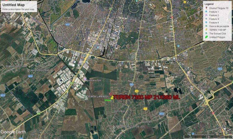 Teren Construcții intravilan de 14700 mp, în Domnești