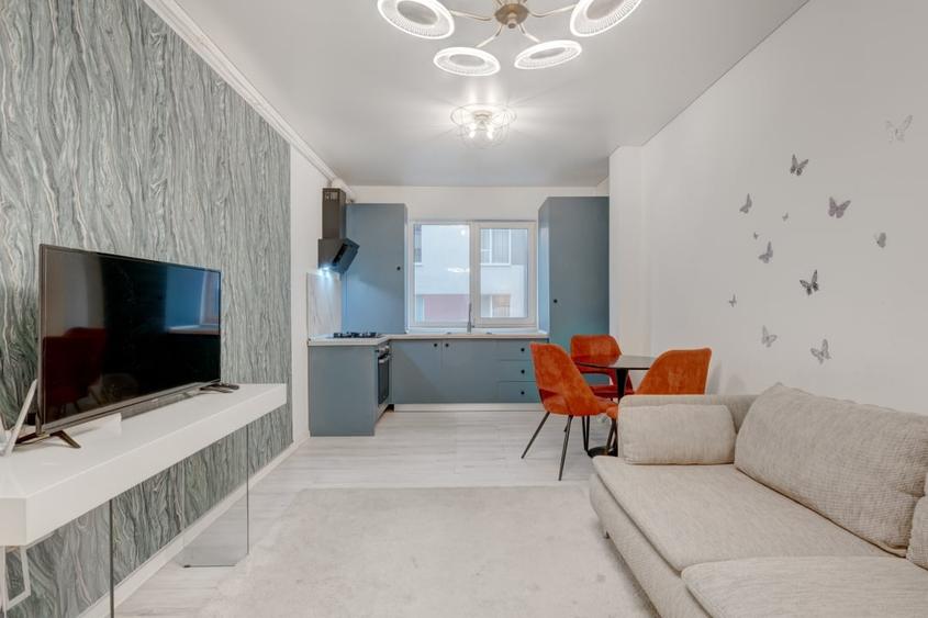 Apartament cu 2 camere semidecomandat, mobilat în Chiajna