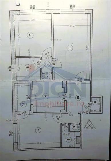 Apartament cu 3 camere semidecomandat, mobilat în Drumul Taberei