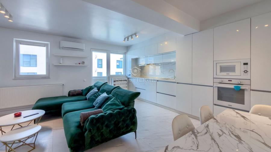 Apartament cu 2 camere semidecomandat, mobilat în Între Lacuri